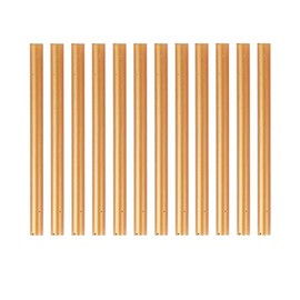 HUIHUIBAO 12 PCS Colored Hot Glue Sticks, Mini Hot Melt Adhesive Glue Stick for DIY Art Craft, 7 x 100mm, Gold