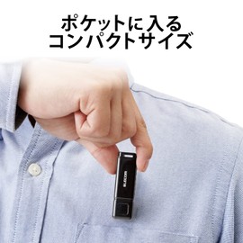 Elecom MF-HSU3128GBK/E USB Memory, 128 GB, USB 3.2 (Gen1), USB 3.1 (Gen1), USB 3.0, USB 2.0, Cap Type, Black