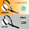 WISLIGHT 200 Pack Reusable Releasable Adjustable Zip Ties 6+8+10+12 Inch