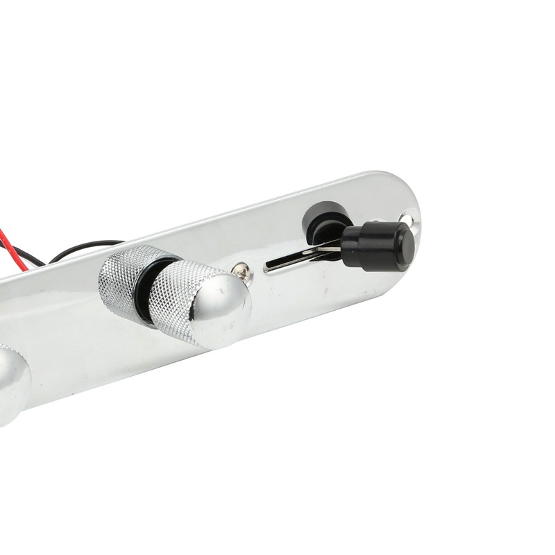 Chrome Plated Metal 3 Way Switch Prewired Control Plate for