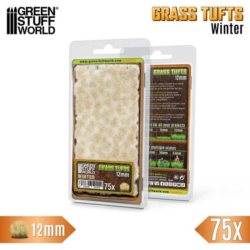 White Winter Tufts - 12mm Static Grass by Green Stuff