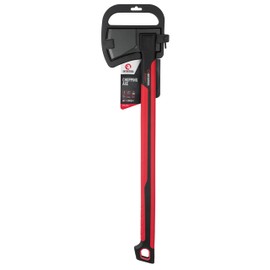 INTERTOOL 28” Chopping Axe, Tree Felling Tool, Deeper Cuts, Splitting, Kindling, Camp, Survival, Shock Absorbing MAX Grip Handle, Sheath, Storm HT08-0296