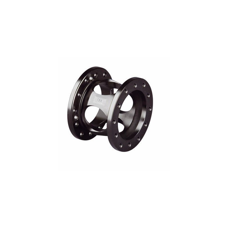 OMP Steering Wheel Spacer, 60 mm Thick, Aluminum, Black Anodize,