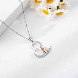 JERWLI Elefantenkette für Damen, 925er Sterlingsilber, Elefantenanhänger, Schmuck, Geschenk für Frauen