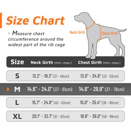 Eagloo Dog Harness for Medium Dogs, Anti-Pull Dog Harness with Reflective Strips and Control, Adjustable and Durable Dog Chest Harness, Suitable for Walking and Jogging, Orange, M