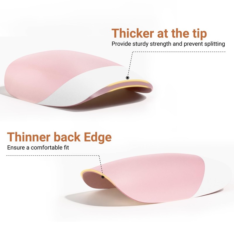 KQueenest Soft Gel French Nail Tips, 300 Pcs White French