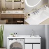 NOHALIPY Stainless Steel Brushed Nickel Bathroom Faucet with Pull Out