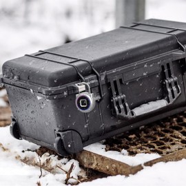 Gym Locker Padlock Fingerprint Padlock eLinkSmart Waterproof Keyless Smart Lock iOS Watch App Unlock View Record Combination Padlock for School Gym Locker Gun Case Field Box Colorful Acrylic