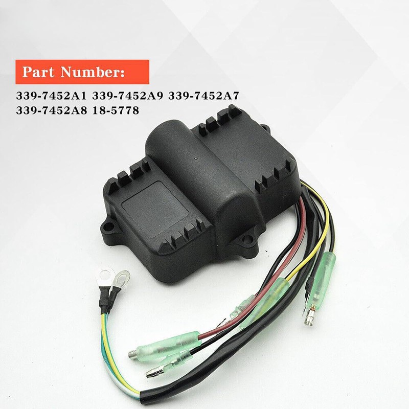 6HP-35HP 2-Cyl 1984-1998 Outboard Switch Box for CDI 339-7452A19 Mercury