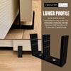 5-Pack - Universal Adjustable Height Sliding Closet Door Floor Guide