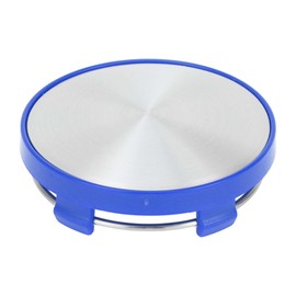 A ABSOPRO Universal Wheel Hub Caps OD 60 mm ID 56 mm Silver Blue Rim Caps for Wheel Hubs