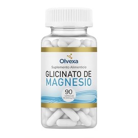 Glicinato de Magnesio 500 mg (Bisglicinato) – Alta Absorción – Bienestar, Relajación y Balance Muscular – Fórmula Vegana Premium. Olvexa