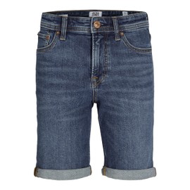 JACK & JONES Men's Jjirick Jjoriginal Shorts Am 360 Sn Jnr, Dark denim blue, 128