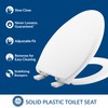 Bemis Aurora Slow Close Toilet Seat, Easy Clean Hinges and