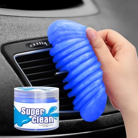 TeSabMi Car Cleaning Gel Car Cleaning Putty Car Putty Car Interior Cleaner Car Slime Car Detailing Kit Car Accessories Gifts for Men Women Stocking Stuffers Blue