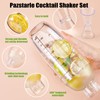 8 Pcs Plastic Cocktail Shaker Set 6 Pcs 24 oz