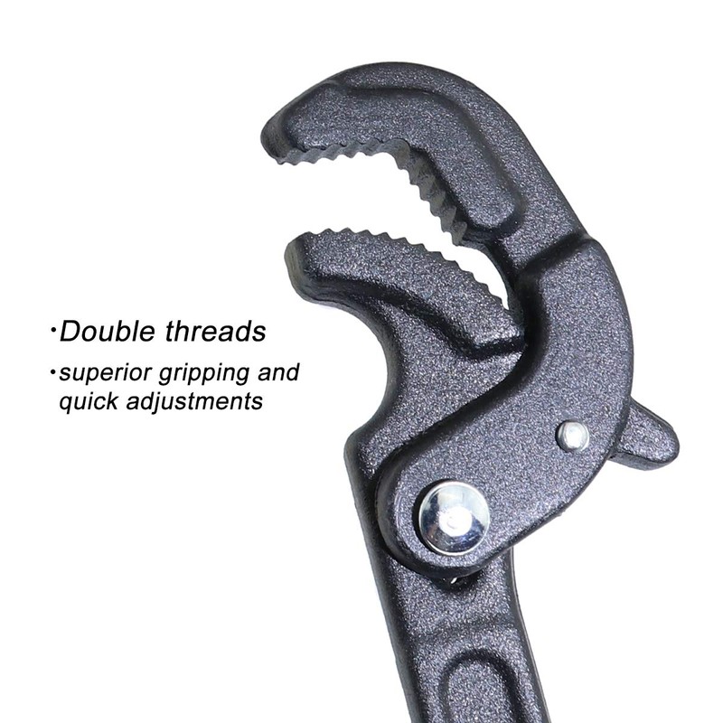 boeray 2 Pack Adjustable Wrench Quick Multi-function Self-Adjusting Spanner Power