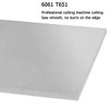 2pcs 6" x 12" x 0.08" Flat Plain Thin Aluminum
