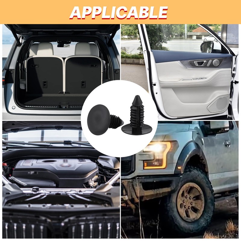 Rivet Fastener Plastic Rivet Fastener 50 Pieces Car Bumper Plastic