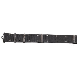 Rothco Military Style Pistol Belt With Metal Buckles - Rothco Black or White 48" Belts - Black