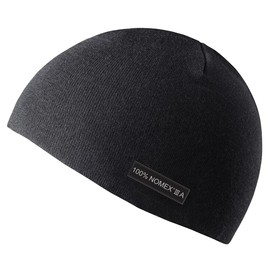 Pioneer Flame Resistant Work Beanie, Nomex Black Fit All