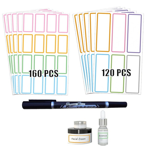 Waterproof Labels Water Bottle Labels - 240PCS Name Labels Daycare