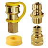 𝐌𝐄𝐍𝐒𝐈 𝟑/𝟒" Female and Male Solid Brass Dual Fuel Generator