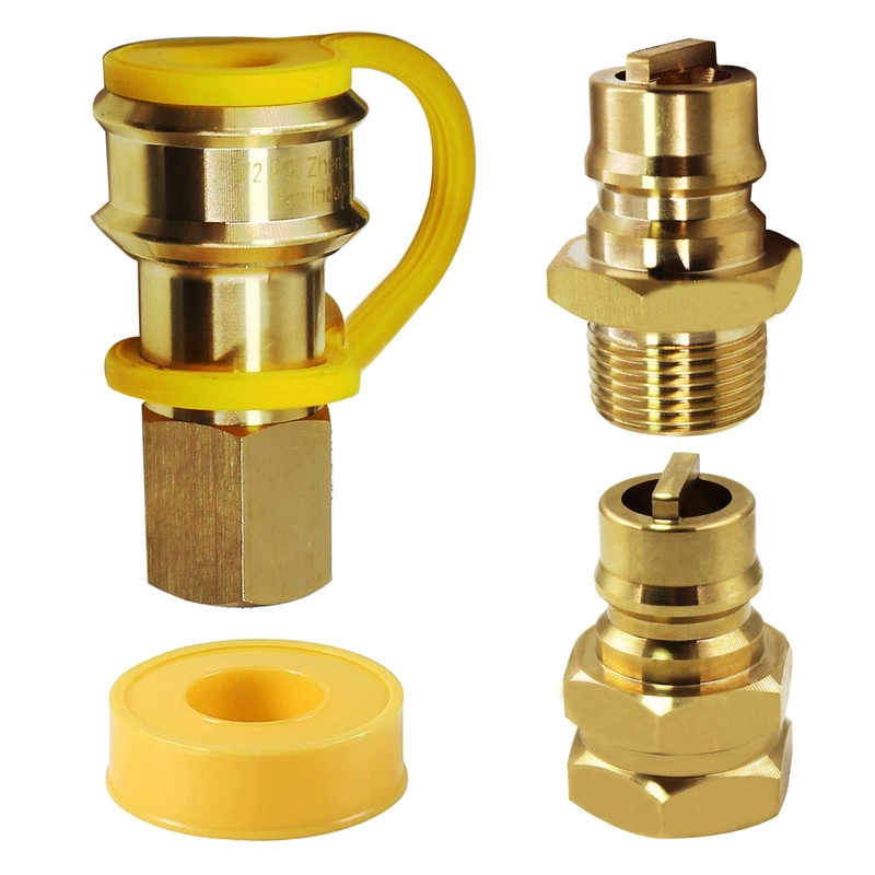 𝐌𝐄𝐍𝐒𝐈 𝟑/𝟒" Female and Male Solid Brass Dual Fuel Generator