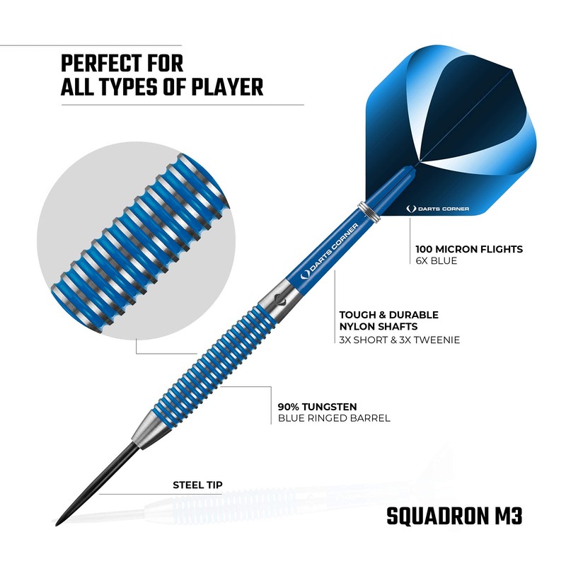 DESIGNA DARTS D0779 Squadron | 26g Premium 90% Tungsten Barrel