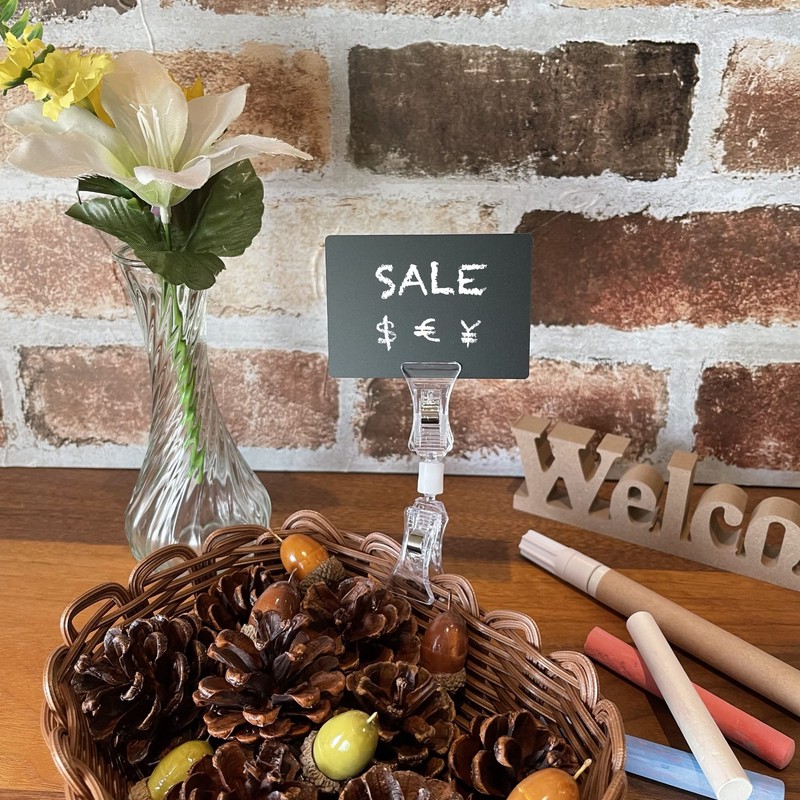 20pcs Mini Chalkboard Signs | Size: 74x52 mm | Type: