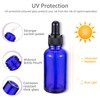 JIUWU 15 Pcs,1 Oz Dropper Bottle,Blue Glass Eye Dropper Bottle