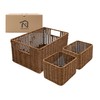 WeeNest Wicker Basket with Handle, Wicker Baskets for Organizing, Shelf