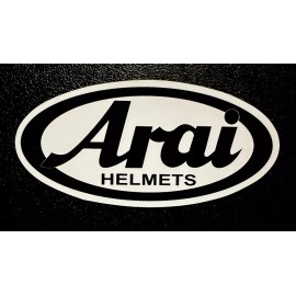 Arai Helmet sticker *Matte* Finish. Approx Size: 3-1/4”X 1-1/2”.  Self Adhesive
