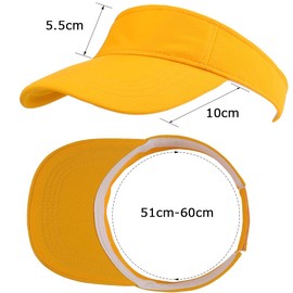 MK MATT KEELY Visor Cap Women Men Adjustable Sun Protection Baseball Golf Cap for Teenagers, yellow