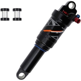 splumzer Mountain Bike Shock Absorber Air Rear Shock - Rebound/Lock Out/Adjustable Air Pressure (Manual Locking, 210 mm)