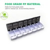 2 Pcs XL Weekly Pill Organizer Arthritis Friendly,Travel 7 Day