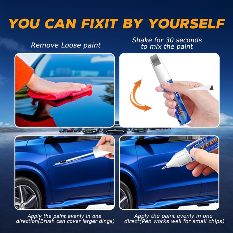 Orange Touch Up Paint for Cars,Car Paint Touch Up Pen