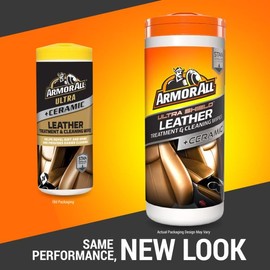 Armor All Ultra + Ceramic Leather Treatment and Cleaning Wipes - 24 Count