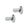 3/16" Diameter X 1/2" Length Brazier Head Solid Aluminum Rivets,