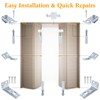 Tandefio 12 Pack Bifold Door Hardware Kits Closet Door Repair
