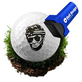 HODL 21 Ball Badge Golf Ball Stamp - Self-Inking Marker for Identifying Balls - Durable Design - Stocking Stuffer Holiday Gift - Golfer Equipment:_Lincoln Shades
