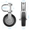 Gate Wheel Supporting Metal Swing Gate, 6" Gate Helper Wheels