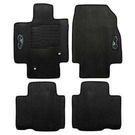 ecoMats All Weather Floor Mats Compatible with 2020 2021 2022 2023 2024 2025 Toyota Highlander 1st and 2nd Row Odorless