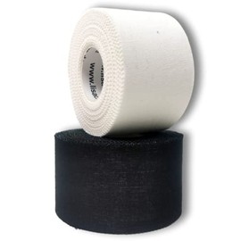 LisaCare Sports Tape - 2 Rolls 3.8 cm Wide - Sports Tapes - Football Tape - Athletic Tape - Tape Sports Tape Strong Hold & Easy to Tear - For Any Sport & Life Situation (Set of 2 Black/White)