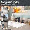 Black Waterfall Bathroom Faucet, Sanliv 3-Piece Widespread Bathroom Faucet for