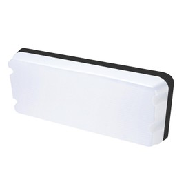 Bright Source Slimline Rectangular LED Bulkhead, White, IP65 Rated, 10W, 1000lm, 120° Beam Angle, 3CCT Switchable Colour Temperature 3000K 4000K 6000K