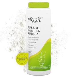 efasit Foot & Body Powder - Foot Powder for Sweaty Feet and Other Body Areas, Foot Powder and Body Powder Binds Moisture, Protects the Skin and Deodorises, 100 g