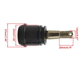 ABCERRSI 12mm Round Arm Ball Joint Compatible with 50cc 70cc 90cc 110cc 125cc 150cc 200cc 250cc ATV Dune Buggy 4 Wheeler Quad Bikes
