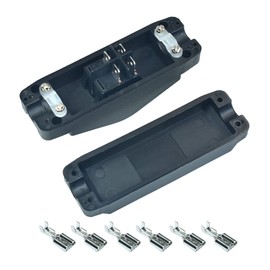 FILSHU 30A 125/250Vac Heavy Duty Inline Cord Switch Large Current in-Line On/Off Rocker Switch with Green Light