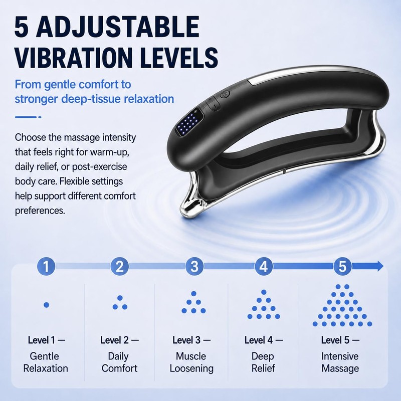 NIFFPD Electric Body Sculpt Massager, Portable Massage Tool with Soothing